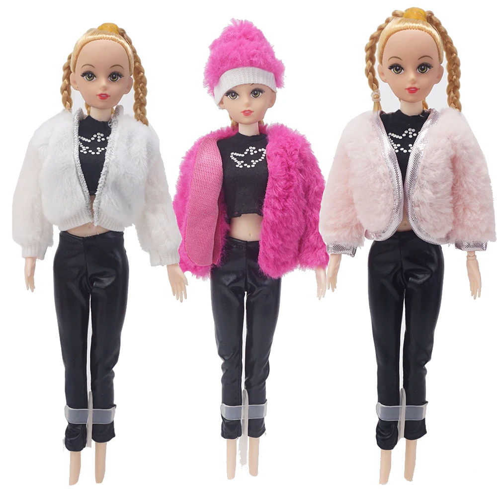 Платье для куклы модная недорогая повседневная одежда + шляпа Barbie11.8 аксессуары