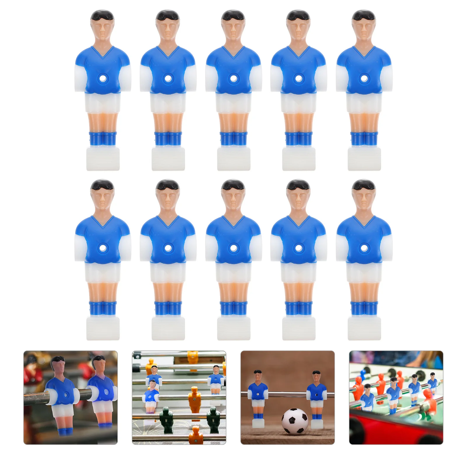 

10 шт. настольный футбол креативный настольный футбол для мальчиков Пластиковые Футбольные Мужские аксессуары для настольного футбола