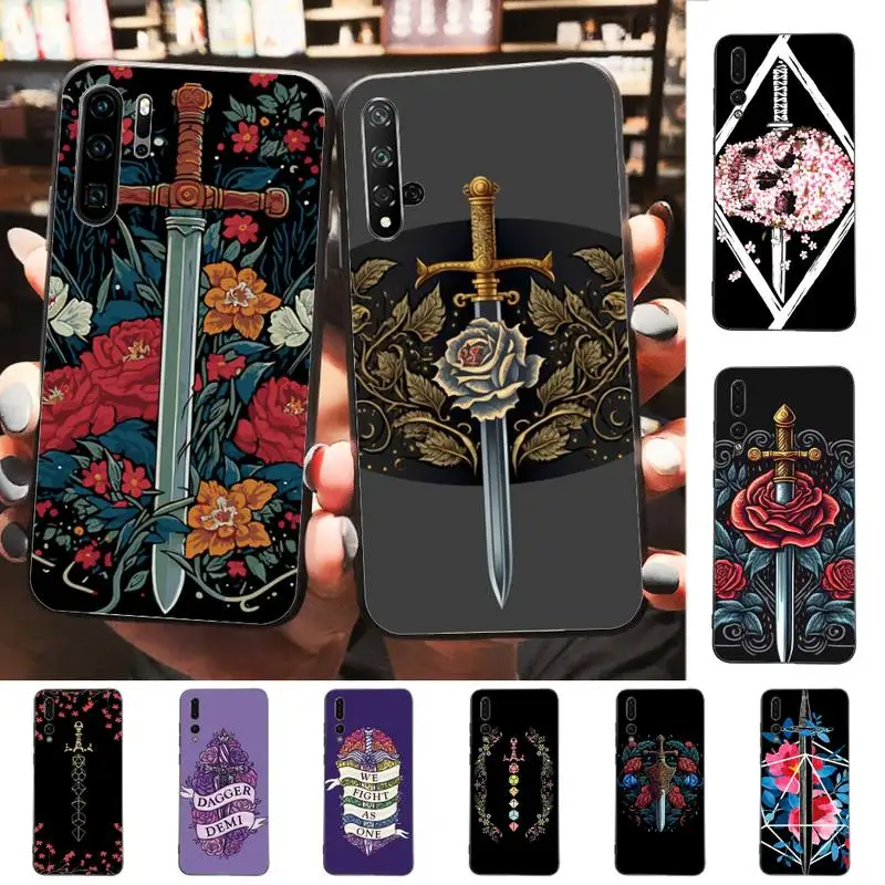 

Sword and flower Phone Case Soft Silicone Case For Huawei p 30lite p30 20pro p40lite P30 Capa