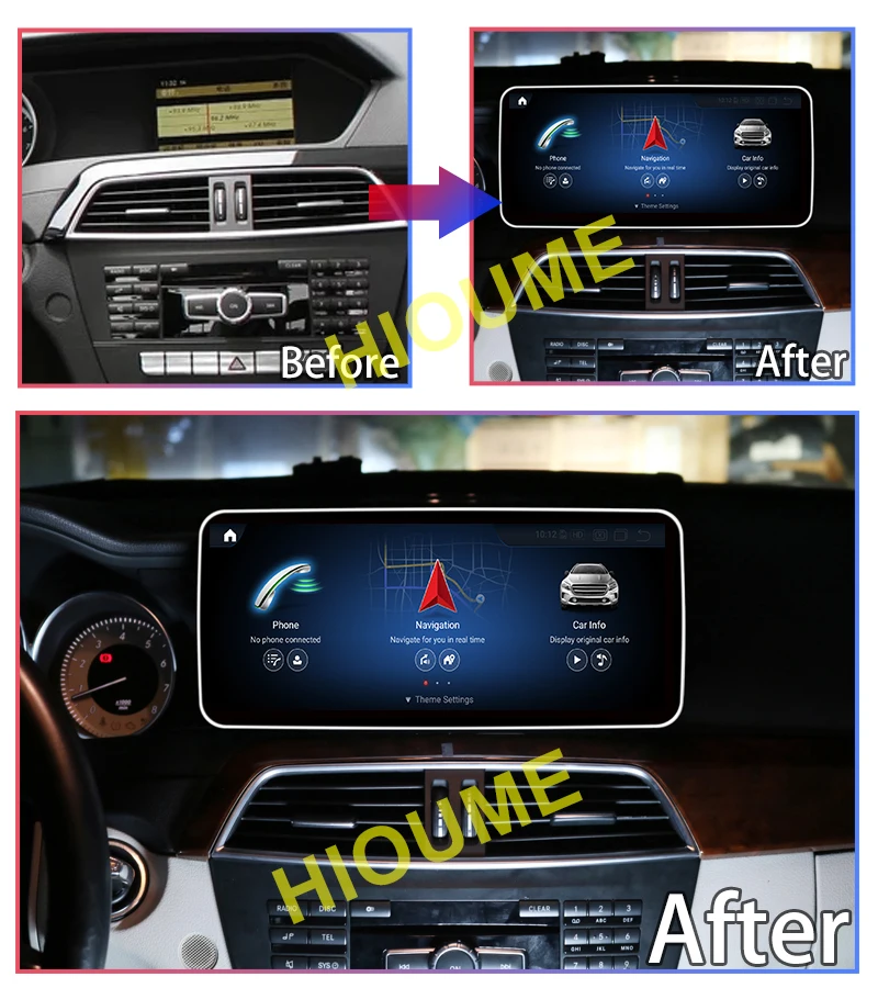 10 2512 5inch snapdragon 6128g android 11 car multimedia player gps for mercedes benz c class w204 w205 v class w638 2008 2021 free global shipping