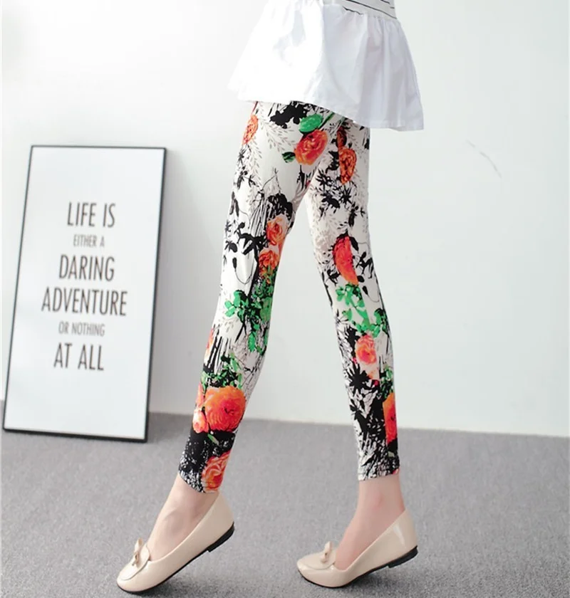 Женские леггинсы для фитнеса с завышенной талией Этнические женские брюки