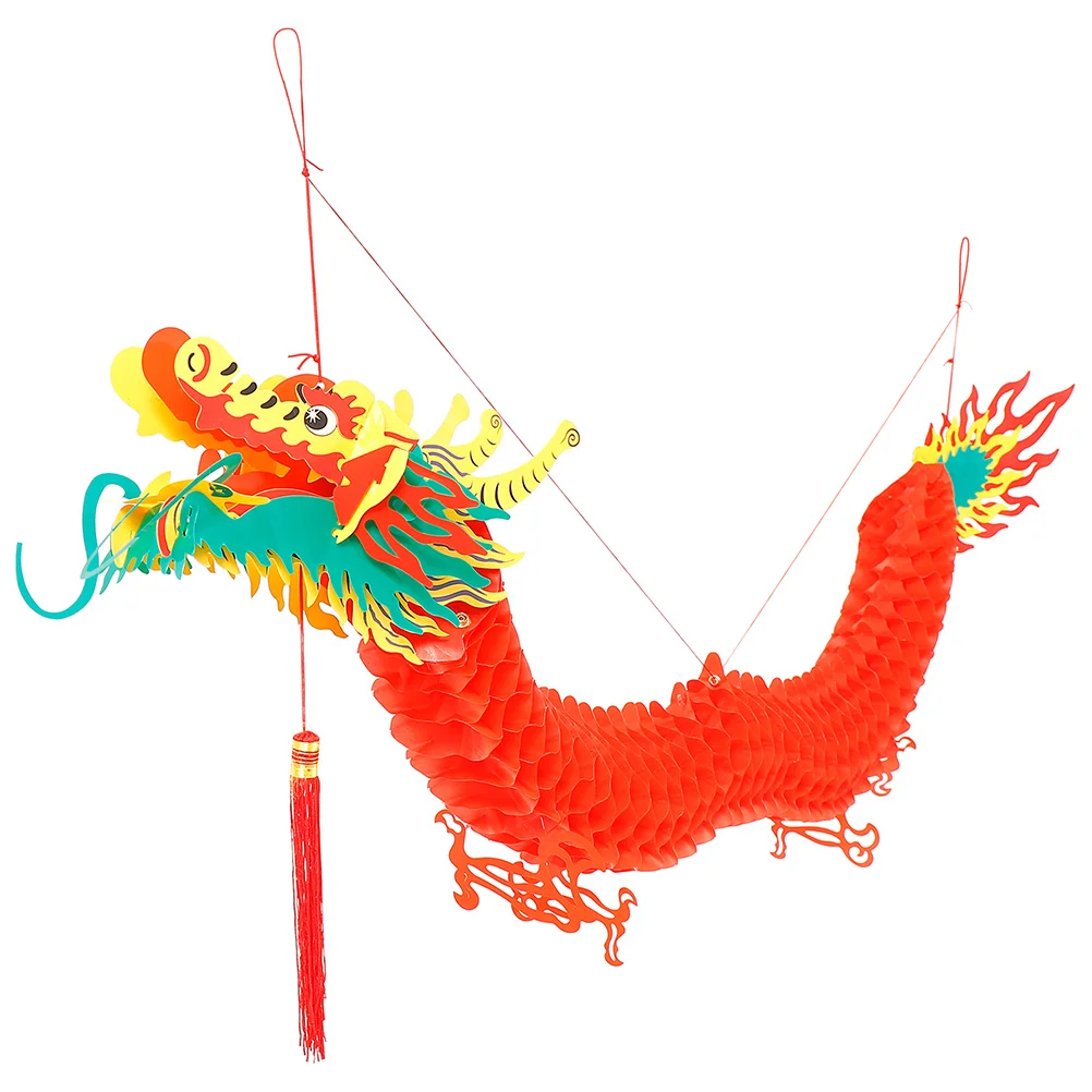 

Декоративное китайское Новогоднее украшение, праздничное украшение на весну, стильные украшения, подвесной 3D потолок