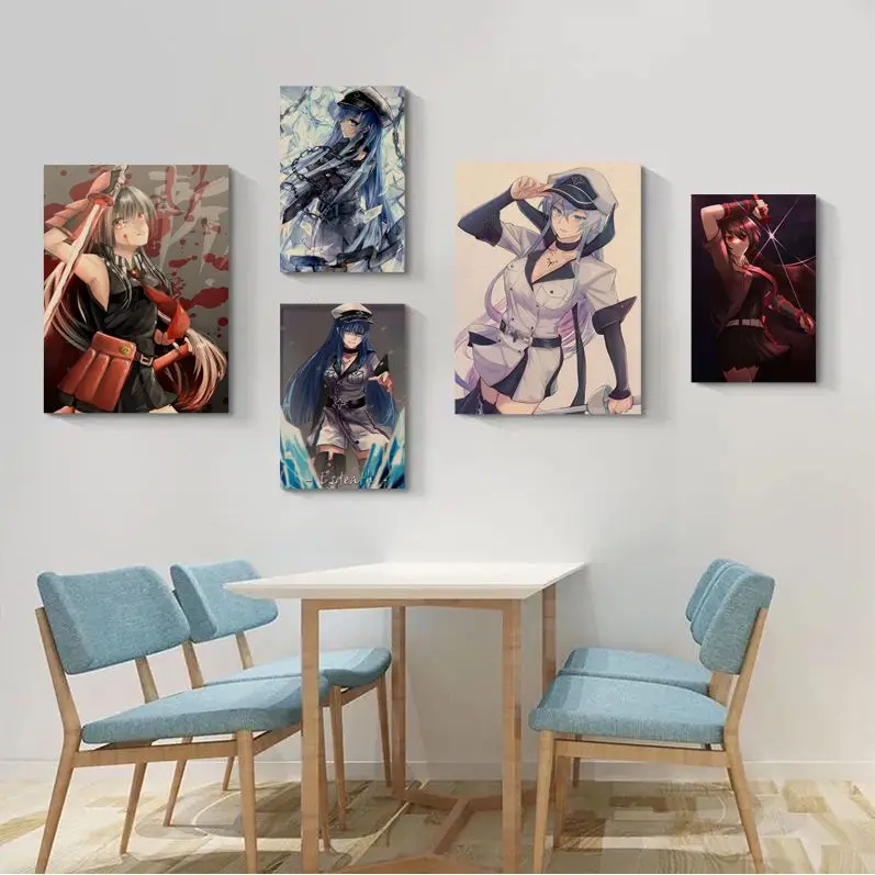 

Akame Ga Kill! Classic Vintage Posters Kraft Paper Prints And Posters Aesthetic Art Wall Painting
