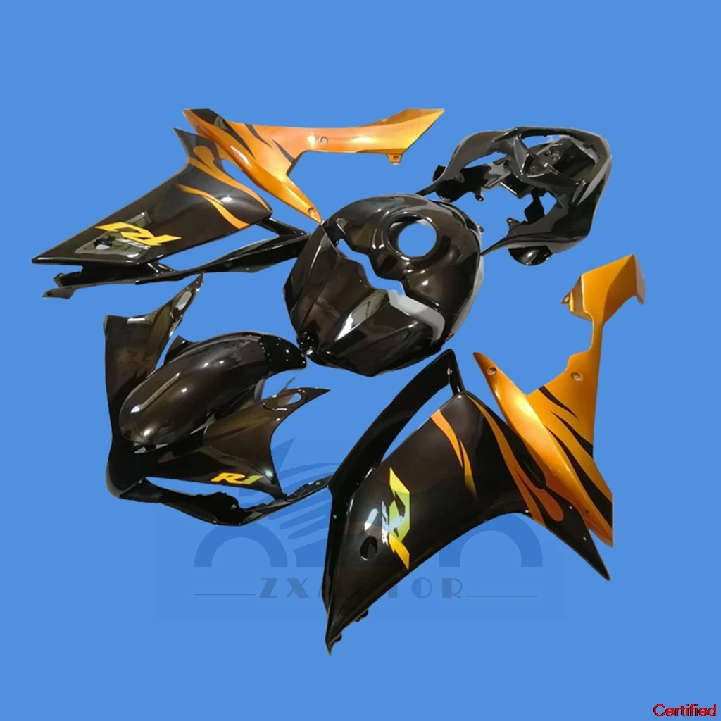 Новый комплект обтекателя из матового черного АБС-пластика CustoM для 2007 2008 YZF-R1 07 08