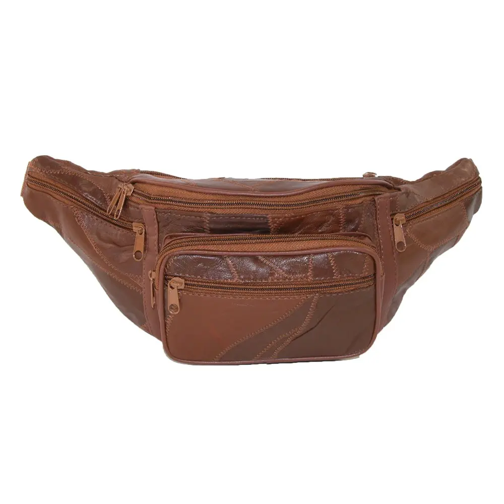Patch Leather Large Waist Pack, Size  one size