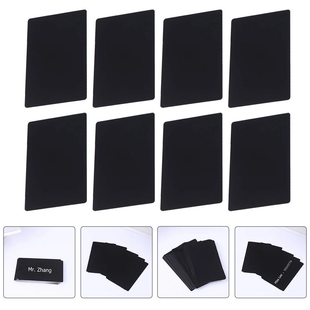 

100 Pcs Blank Card Cards Nameplates Making Aluminium Smooth Aluminum Sheet Membership DIY Engraved Business