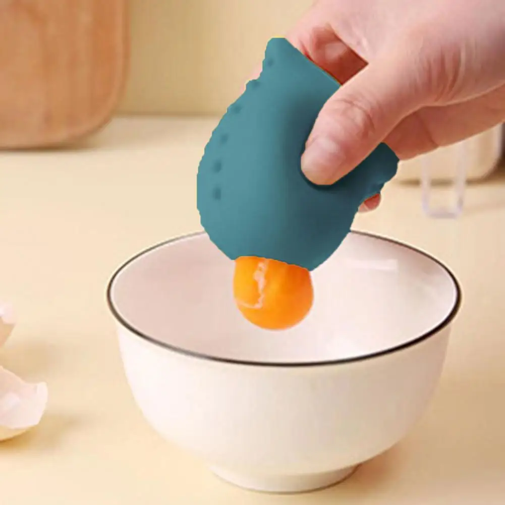 

Egg Yolk Suction Convenient Elastic Food Grade Kitchen Gadget Egg White Yolk Separator Egg Divider