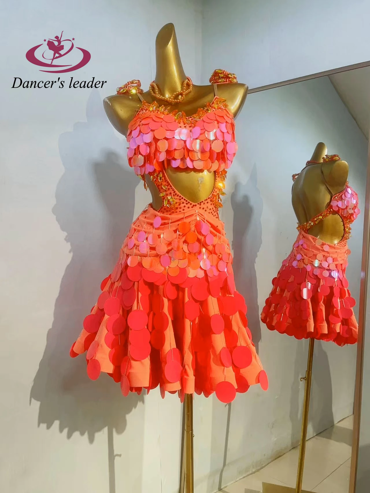 Женское высококачественное платье для соревнований по латинским танцам на заказ