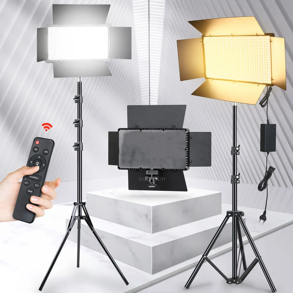 

LED Photo Studio Light for Tiktok Youtube Game Live Video Lighting 3000K-6500K Portable Video Recording Photography Panel Lamp