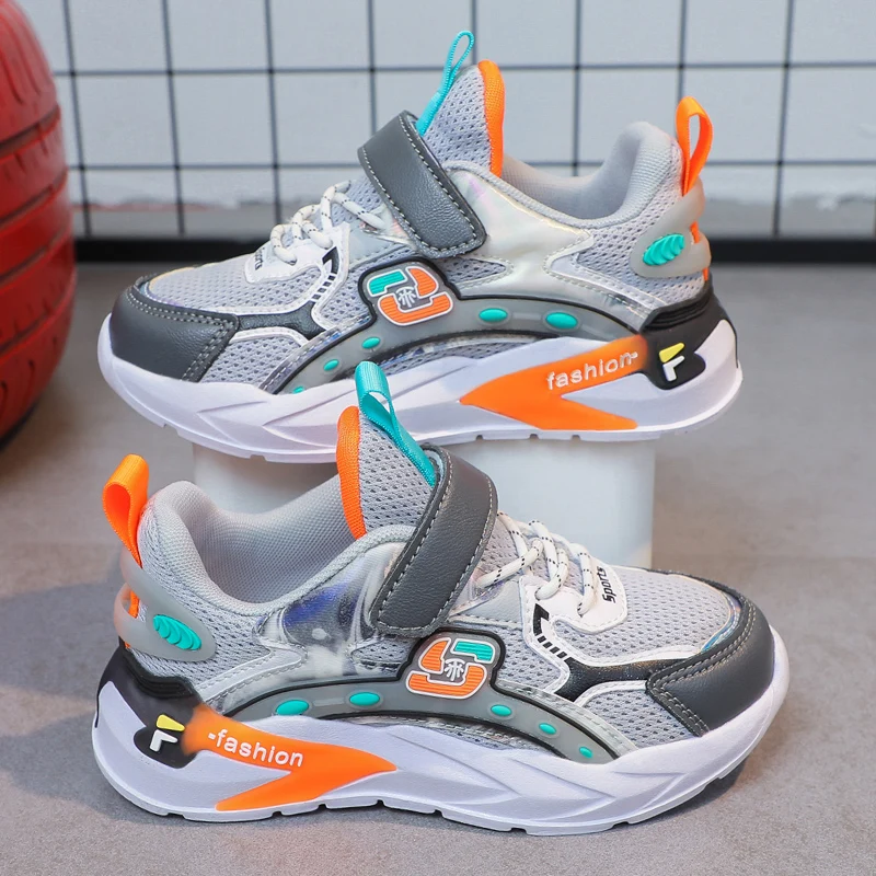 2022 Spring and Autumn Girls' Sneakers Girls' Mesh Breathable Light Mesh Shoes Running Travel Shoes Boys' Mesh Running Shoes