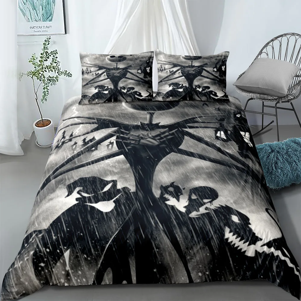 Фото Комплект пододеяльников Scream Horror Night, США, King Queen, двойной, полный, одноразмерный, комплект постельного белья №3