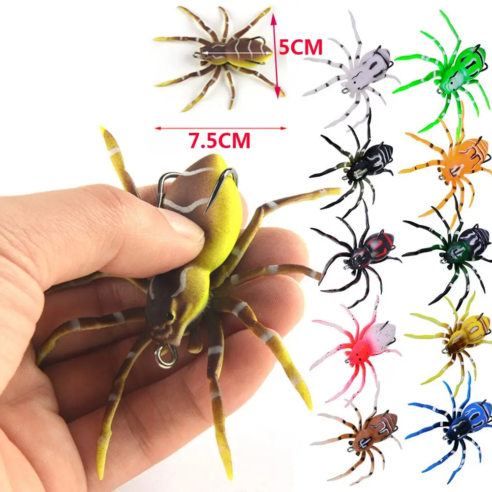 

New Spinner Sinking Silicone Material Lifelike Bass Baits Bionic Spider Soft Bait Fishing Lures