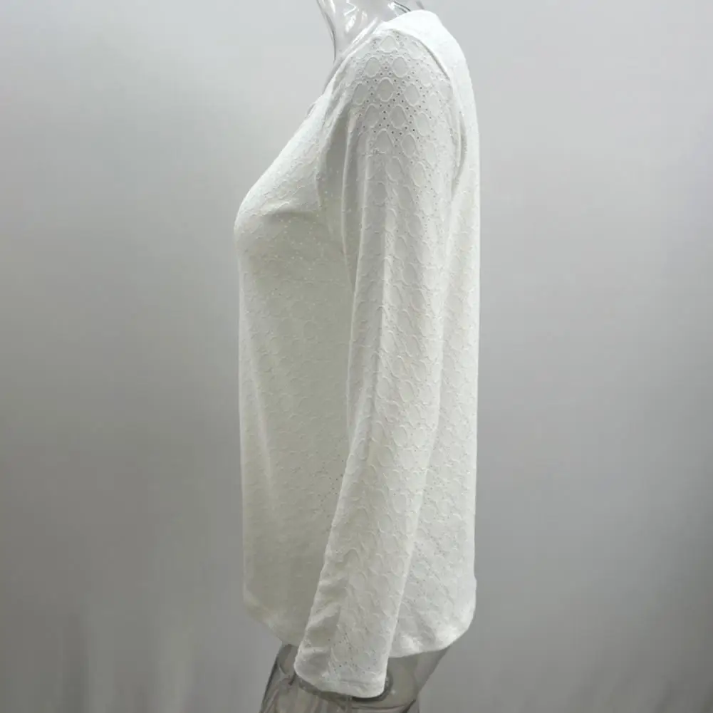 

Осенняя женская блузка, стильный женский пуловер с V-образным вырезом и длинным рукавом, мягкая Свободная Женская футболка с пуговицами на весну