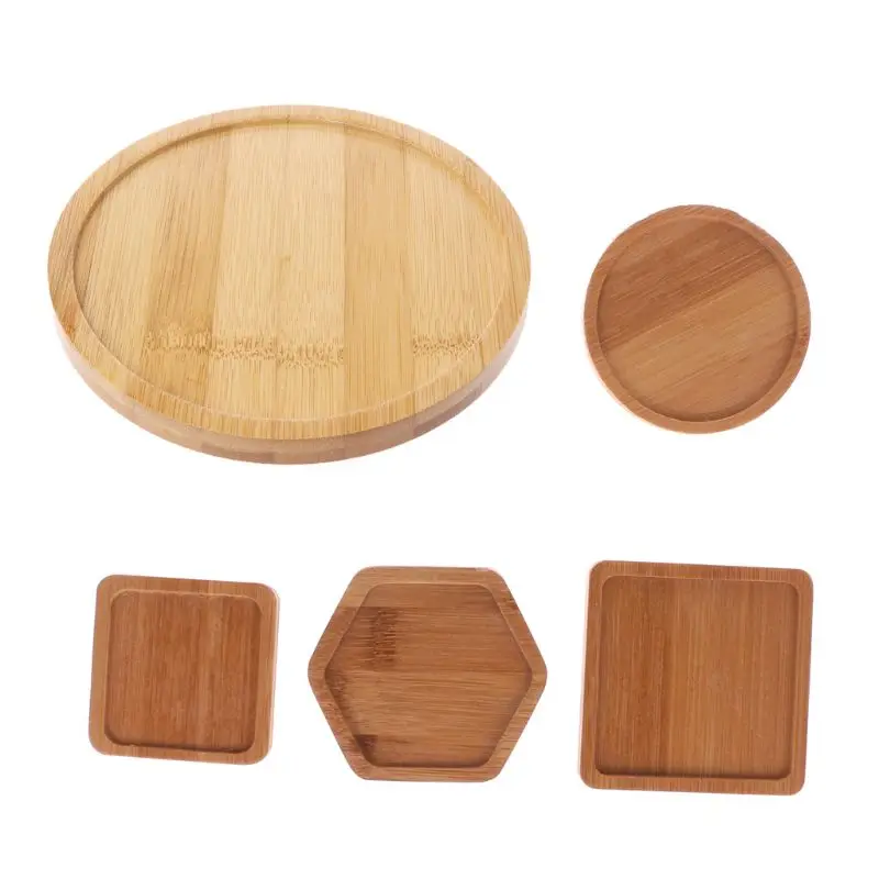 Бамбуковый поднос для цветов, цветочный горшок для внутреннего сада, органайзер для кактусов, держатель контейнера для дня уход Бамбуковый поднос для цветов, цветочный горшок для внутреннего сада, органайзер для кактусов, держатель контейнера для дня уход