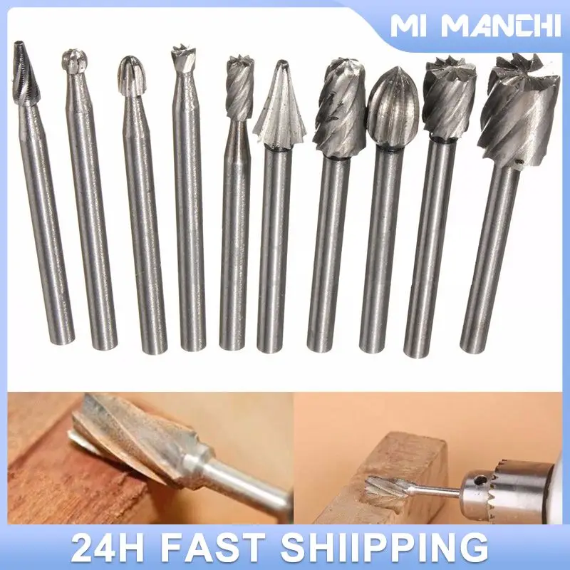 

High-speed Abrade Milling Cutters Drill Bits Steel Rotary File Woodwork Rotary Tool