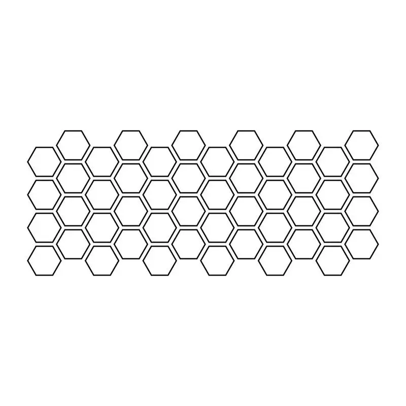 

Car Honeycomb Side Sticker Geometric Pattern Cute Bees Sticker For Car Side Body Self-Adhesive 50*200cm/19.68*78.74in Car Door