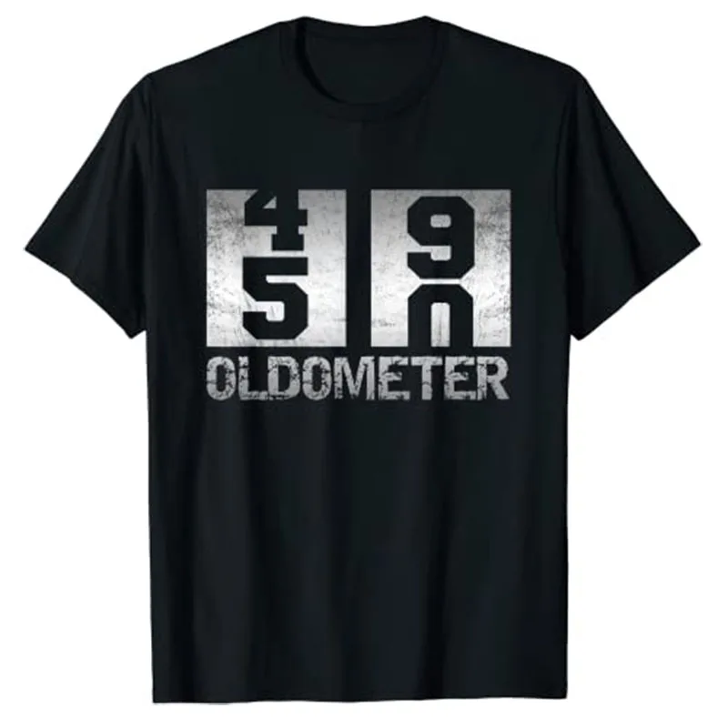 

Oldometer 49-50 T-Shirt 50th Birthday Gift Shirt Men Women Tee Tops 50 Years Old Clothes Gifts for Mom Dad Best Seller