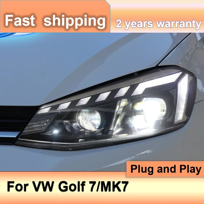 

Автомобильные аксессуары для VW Golf 7, фары 2013-2017 Volkswagen MK7, светодиодный ры головного света, светодиодные дневные ходовые огни, сигнал поворота,...