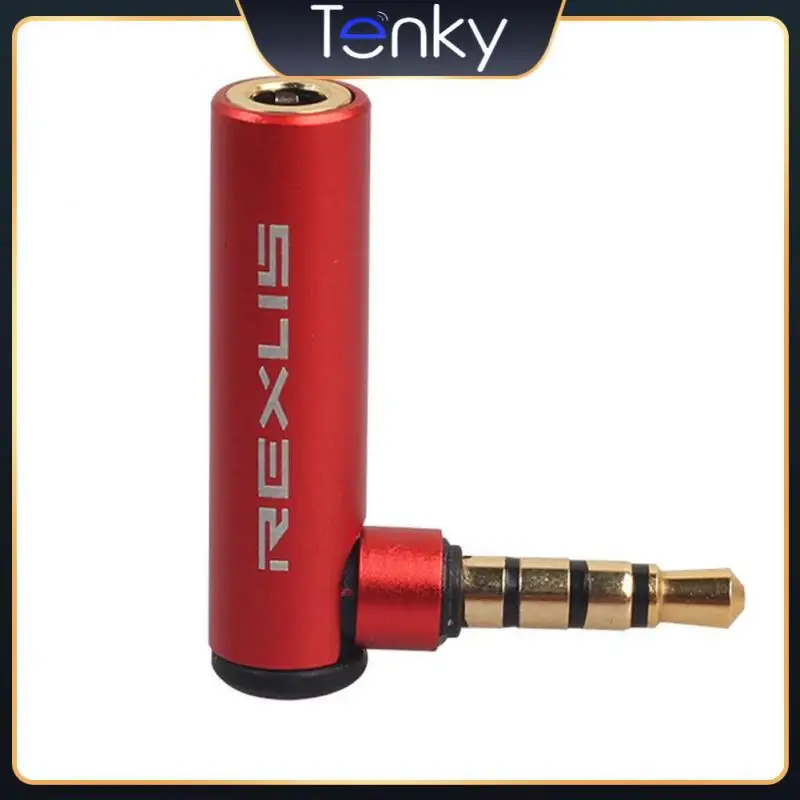 

90 Degree Universal Jack 3.5mm Male To 3.5mm Female OMTP To CTIA Conversion Audio Adapter Connector For Earphone High Quality