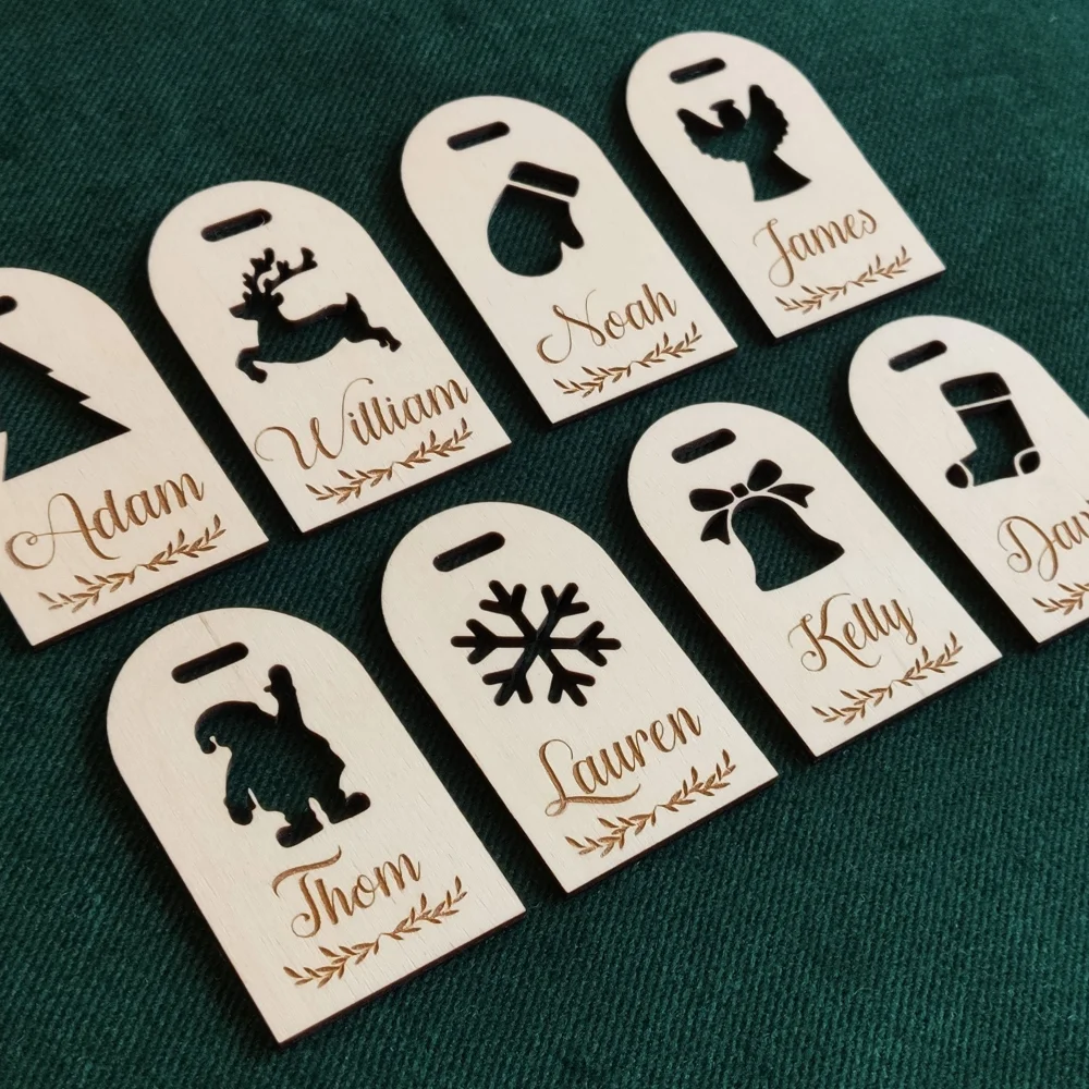 5/10/20 шт. новогодние Деревянные Подвески для ёлки