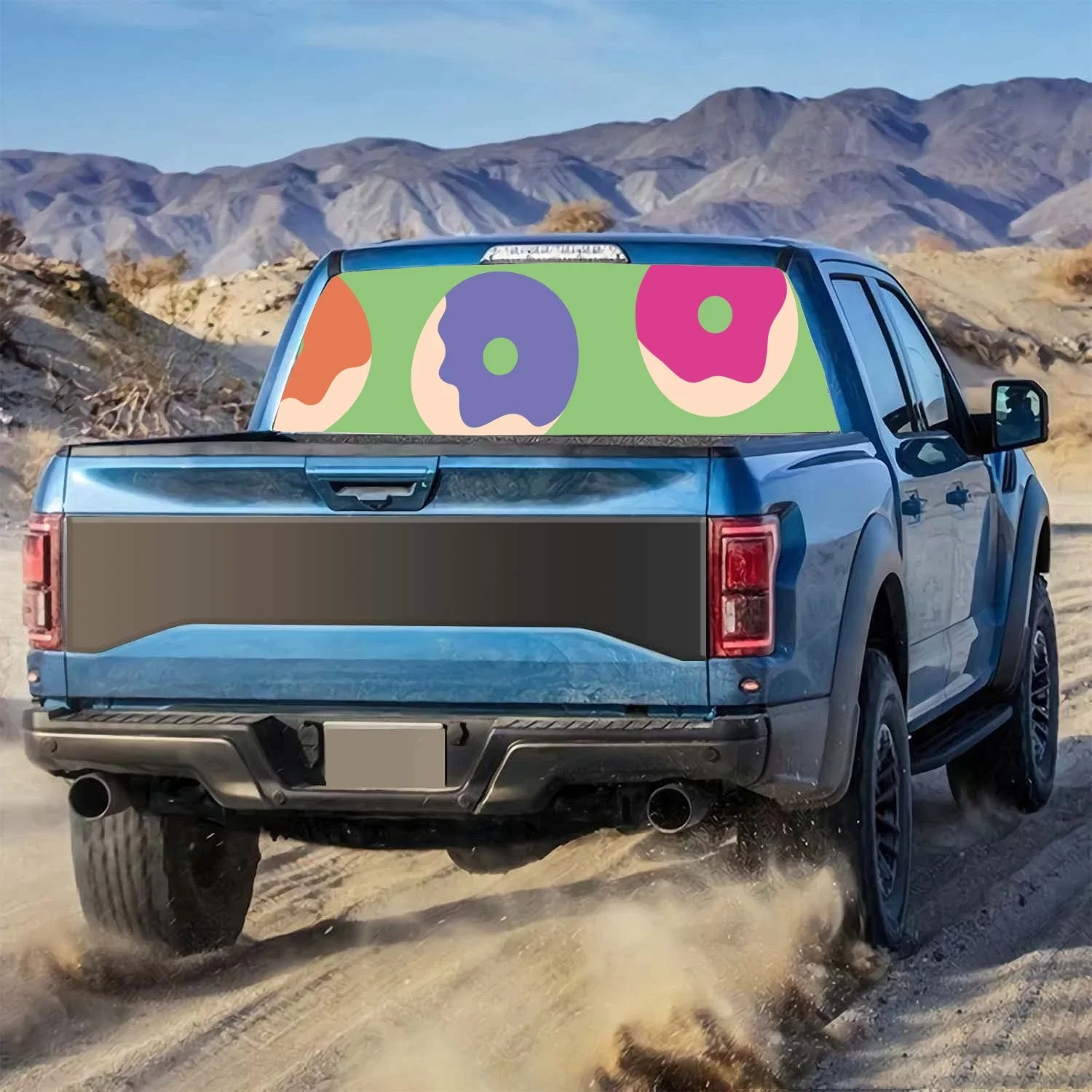 Мультяшные пончики автомобильные аксессуары наклейка на заднее стекло