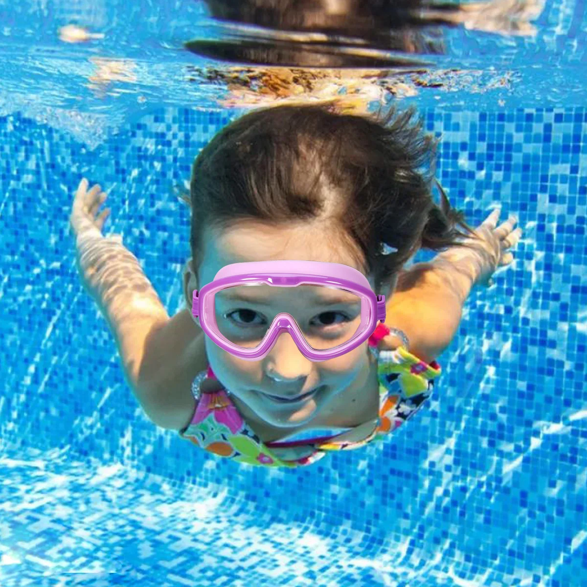 

Creative Swimming Glasses Kid Swim Goggless Anti-fog Waterproof Spectacles Swimming Equipment for Kids Children