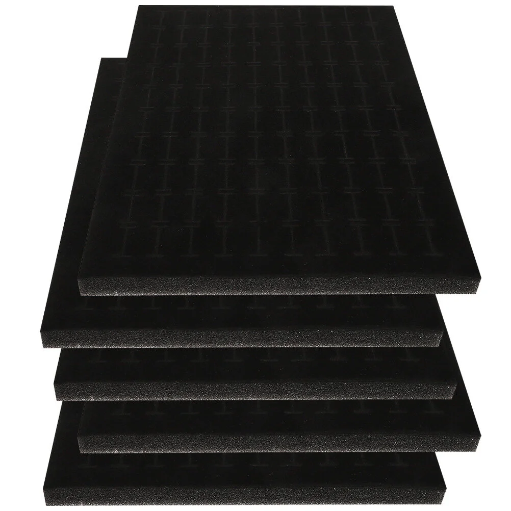 

Organizer Jewelry Insert Pad Display Sponge Foams Ring Holder Mat Earring Tray Black Serving