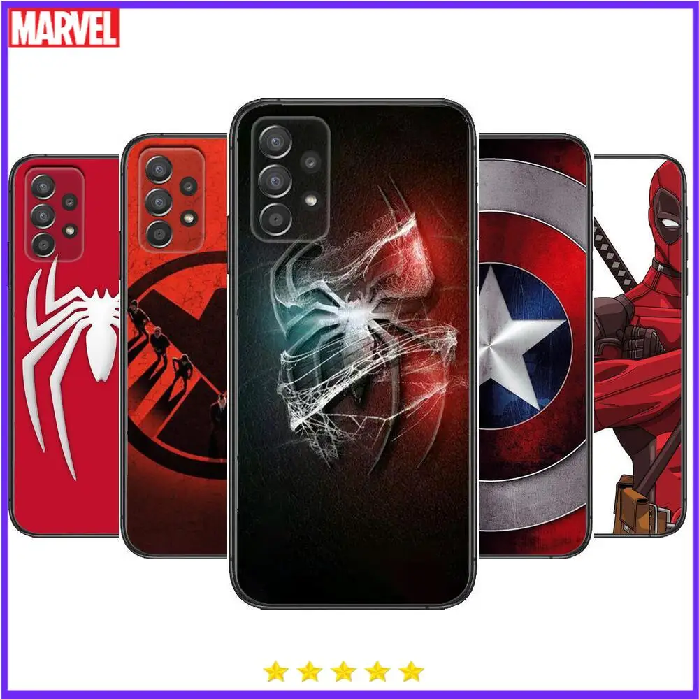 

Marvel Comics Art Phone Case Hull For Samsung Galaxy A70 A50 A51 A71 A52 A40 A30 A31 A90 A20E 5G a20s Black Shell Art Cell Cove