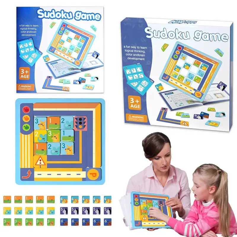 

Судоку 4 в 1, настольная игра с числами, интерактивные настольные игрушки для малышей