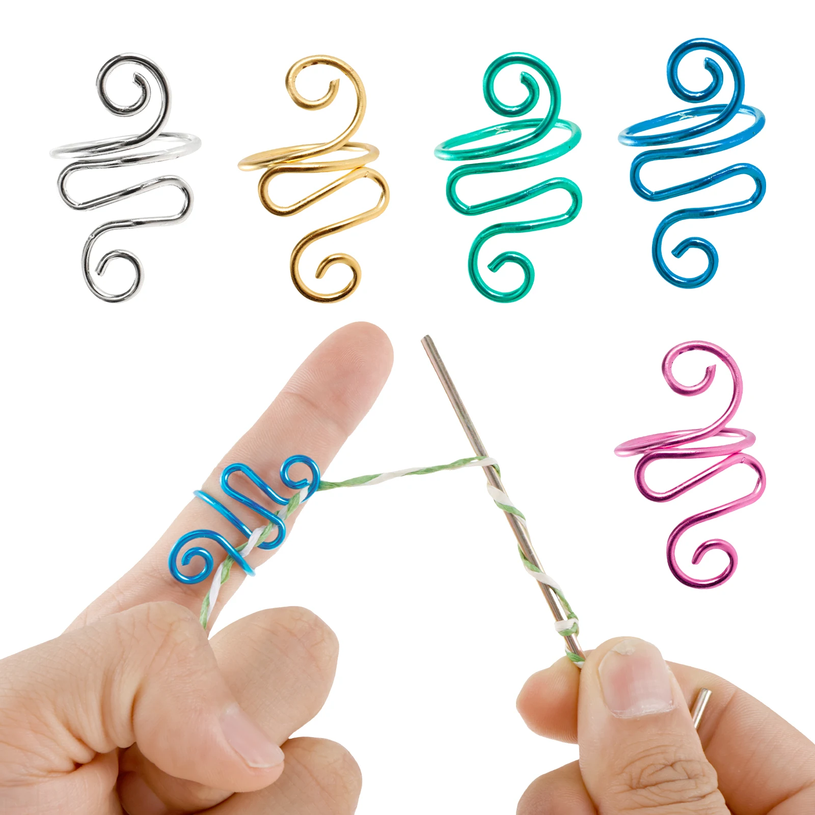 Набор игл для вязания крючком левой и правой руки из 5 предметов хранения одежды