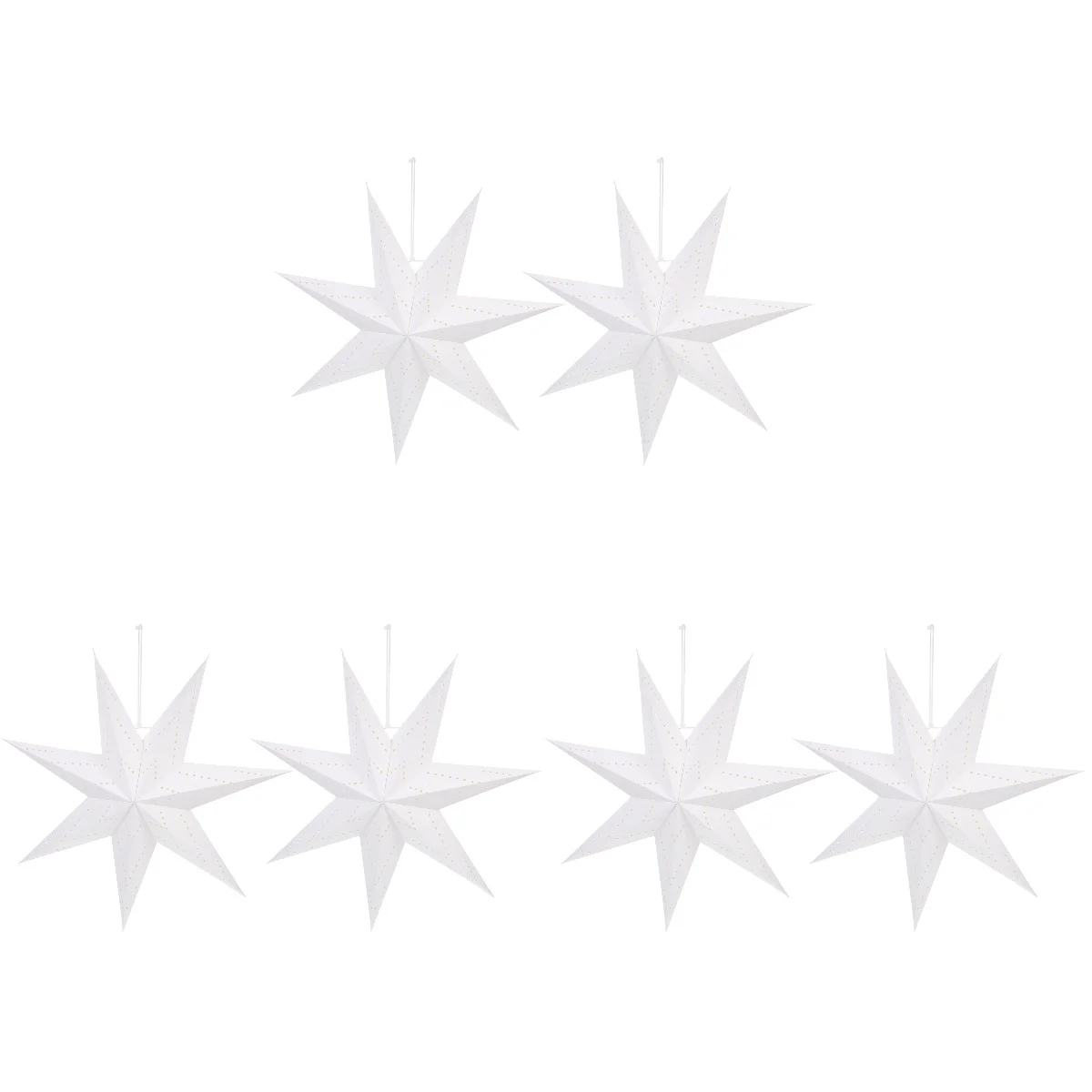 

Star Paper Lantern Lampshade Shades Hanging Light Lamp Cover Decorative 3D Lanterns Ceiling Shade Snowflake Origami Hollow Out