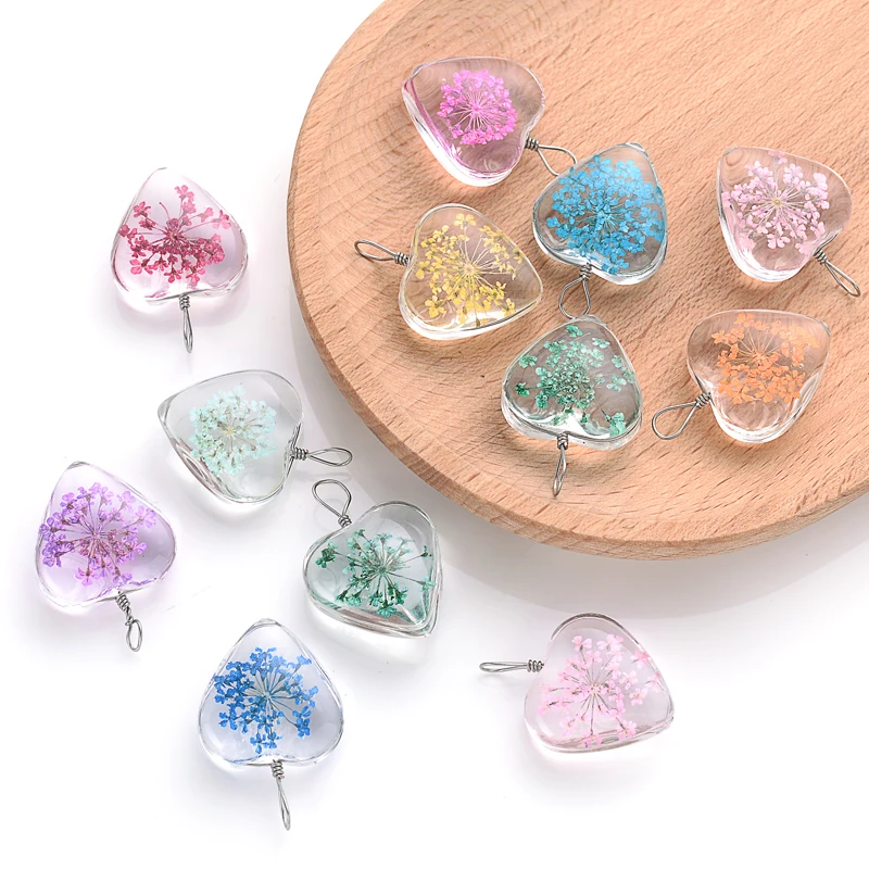 3 шт. очаровательные железные прозрачные подвески в форме сердца ожерелья