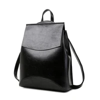 2022 new leather backpack korean style college style cowhide backpack womens multifunctional casual bag all match travel bag