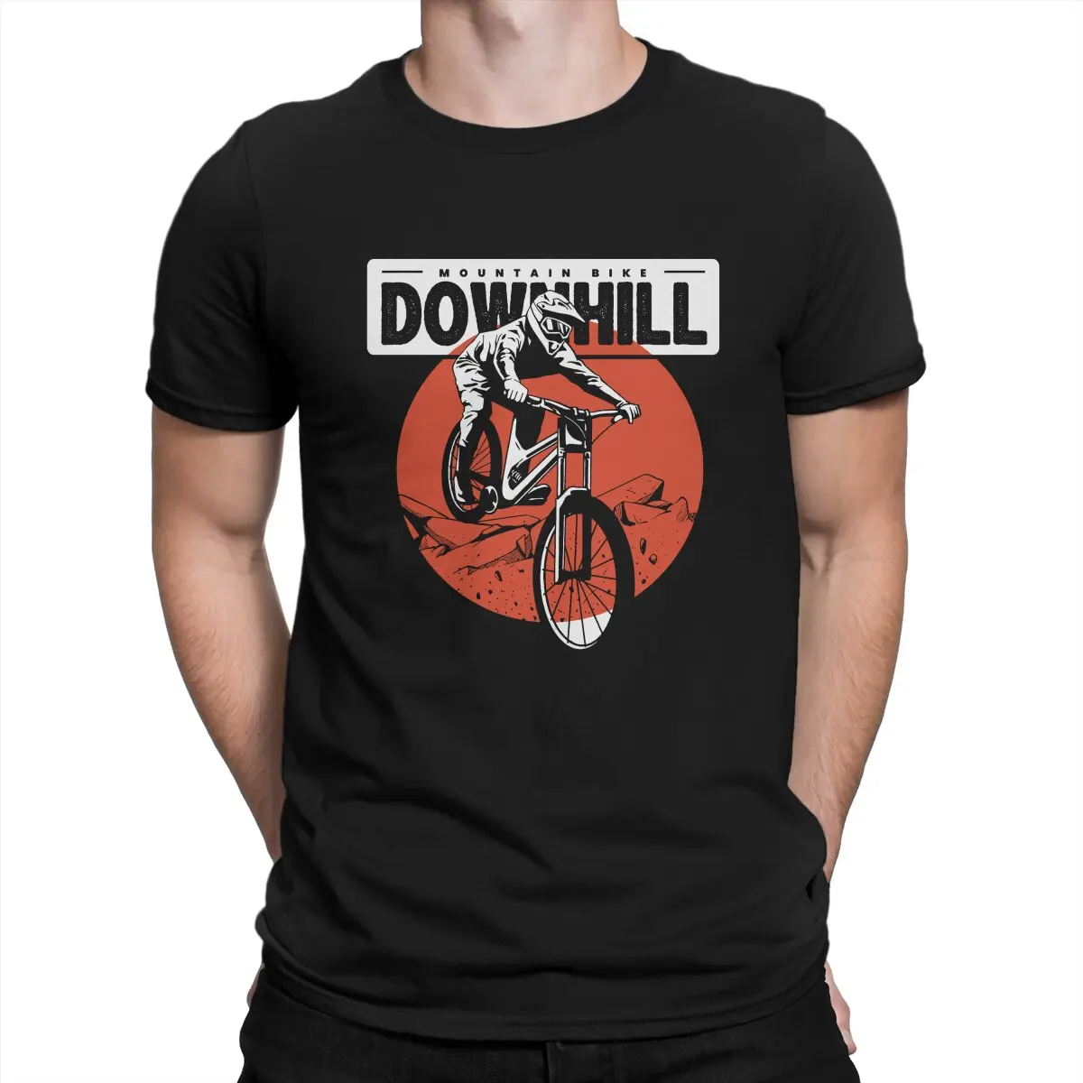 

Adventure Downhill Men TShirt Mountain Bike MTB Sport Lover O Neck Short Sleeve Fabric T Shirt Humor High Quality Gift Idea