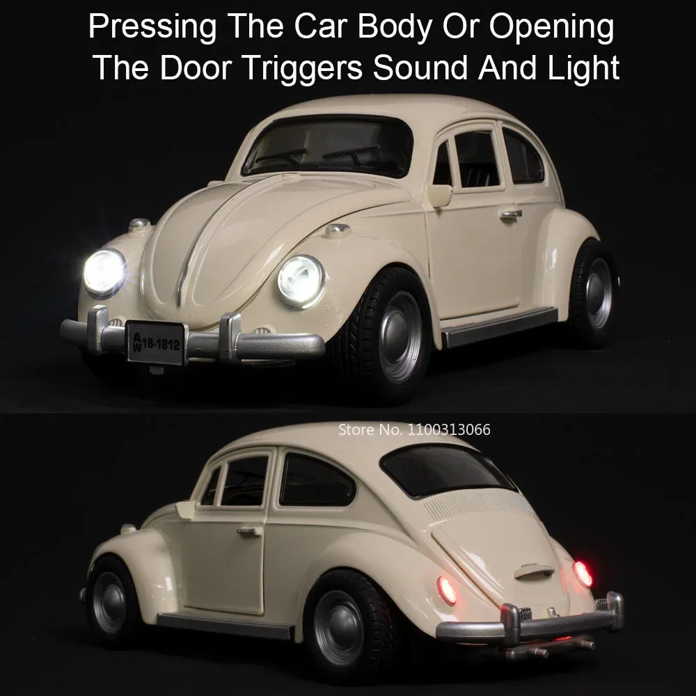 1:18 Volkswagen Beetle 1963 модели автомобилей литые под давлением игрушки из сплава легкий
