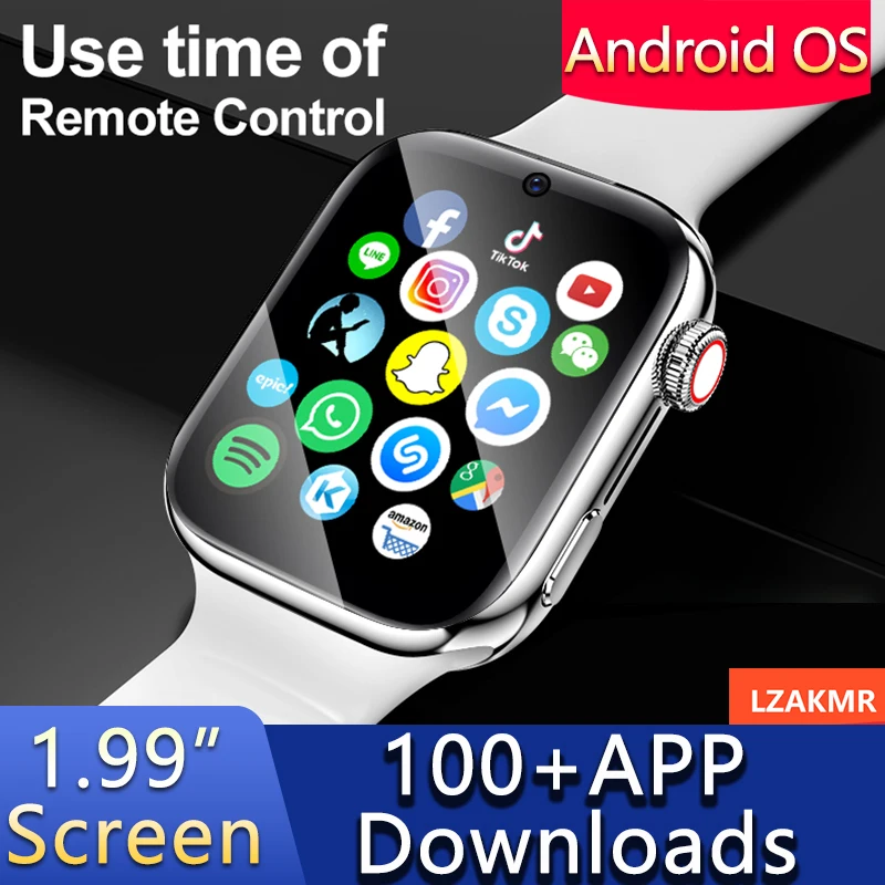 

2023 NEW D1 Smart Watche SIM Card Men Large Screen 4G Net Video Call 100+APP Downloads Fitness Tracker Smartwatch 8G ROM Android