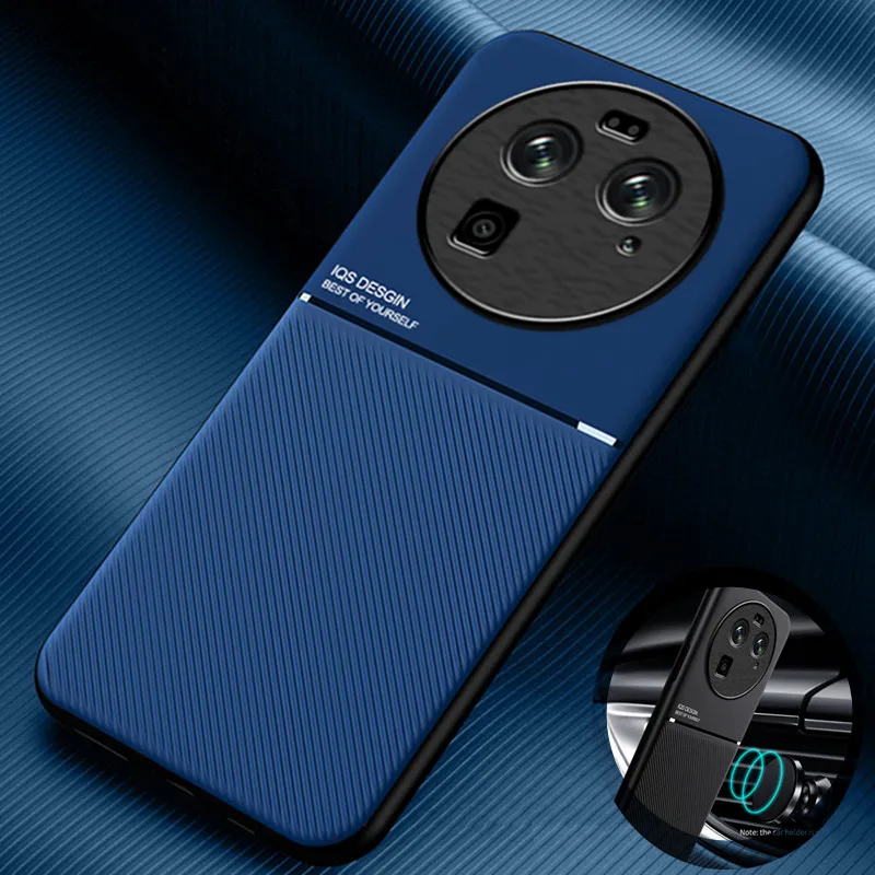 

Роскошный силиконовый автомобильный Магнитный чехол для OPPO Find X6 Pro