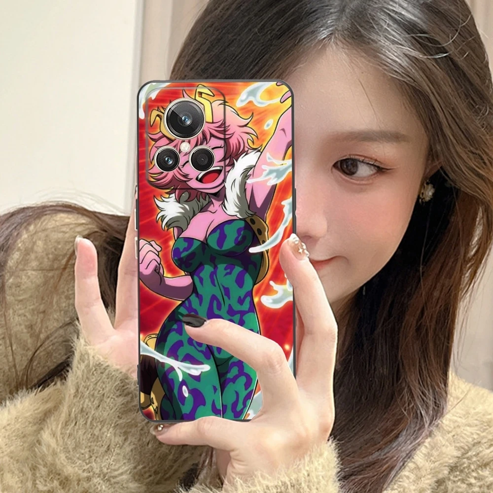 Черный мягкий чехол для телефона с изображением героя мины Ashido мобильный телефон