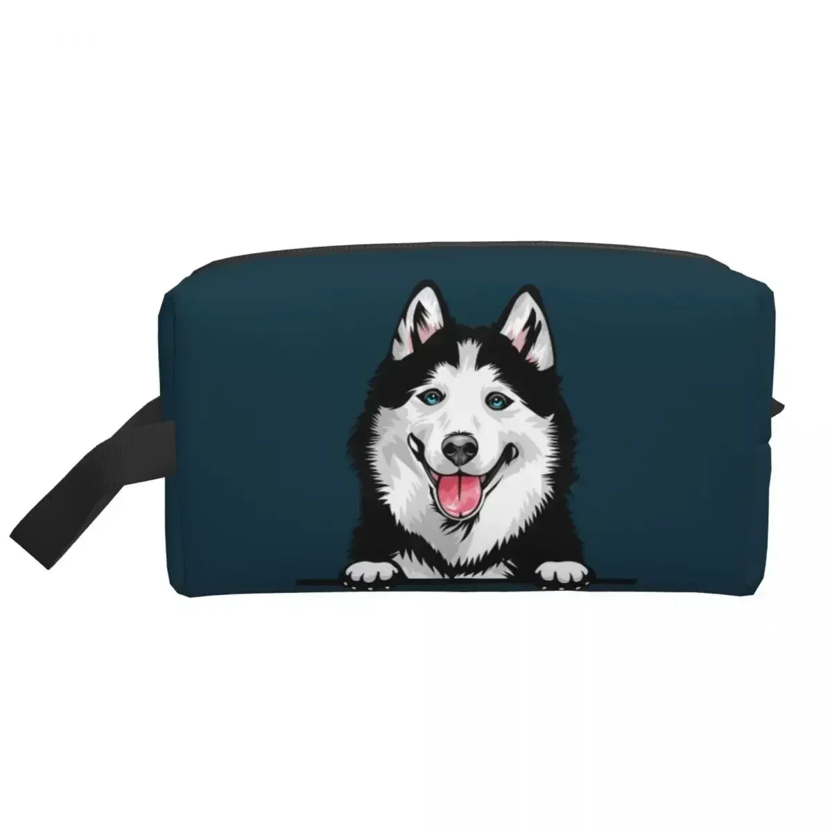 Дорожная сумка для туалетных принадлежностей сибирский хаски модная косметичка