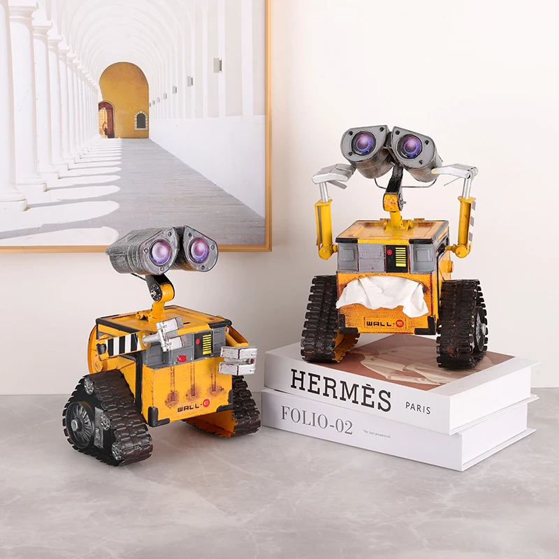 

Metal Wallet Robot Home Decoration Key Storage Creative Money Gift Can Living Room Tissue Box Christmas Decoration