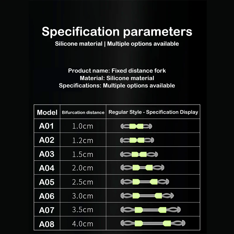 10 шт. двойной рыболовный крючок разделитель фиксированного расстояния сепаратор
