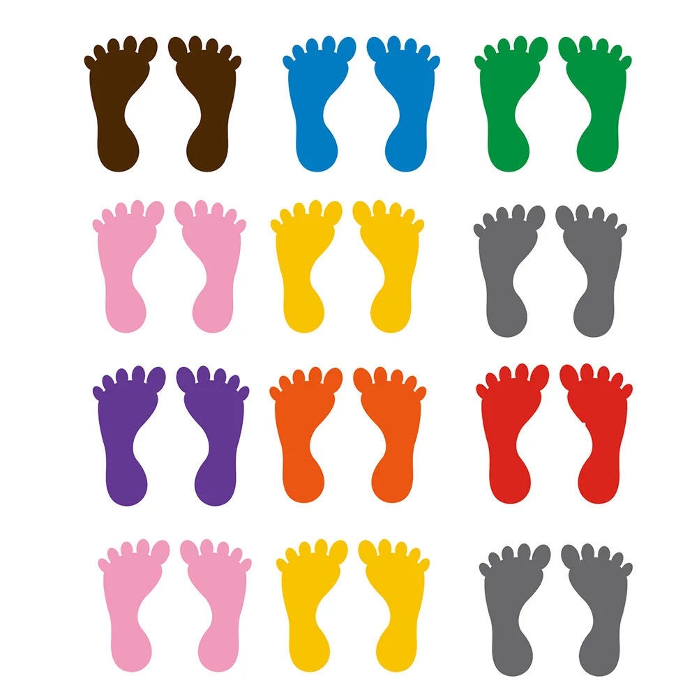 

Floor Wall Kindergarten Decals Decorative Stair Stickers Sensory PVC Footprint Kids' Stickers