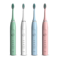 waterproof electric tooth brush with 8 heads powerful ultrasonic toothbrush adult usb rechargeable sonic toothbrush