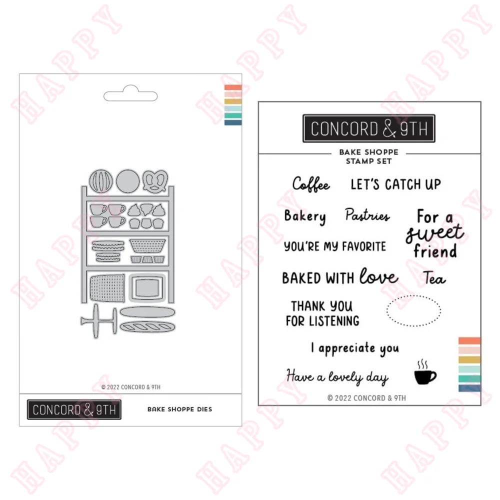 

Metal Cutting Dies And Stamps Bake Shoppe DIY Scrapbook Envelope Diary Photo Album Paper Cards Decorative Craft Embossing Moulds