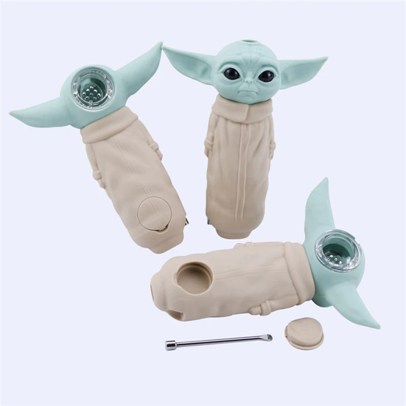 

Star Wars Yoda Tobacco Smoke Pipe Bong Pipe Aluminium Cigar Pipes Heat Resistant Cigarette Pipe Smoking Accessorie For Adult