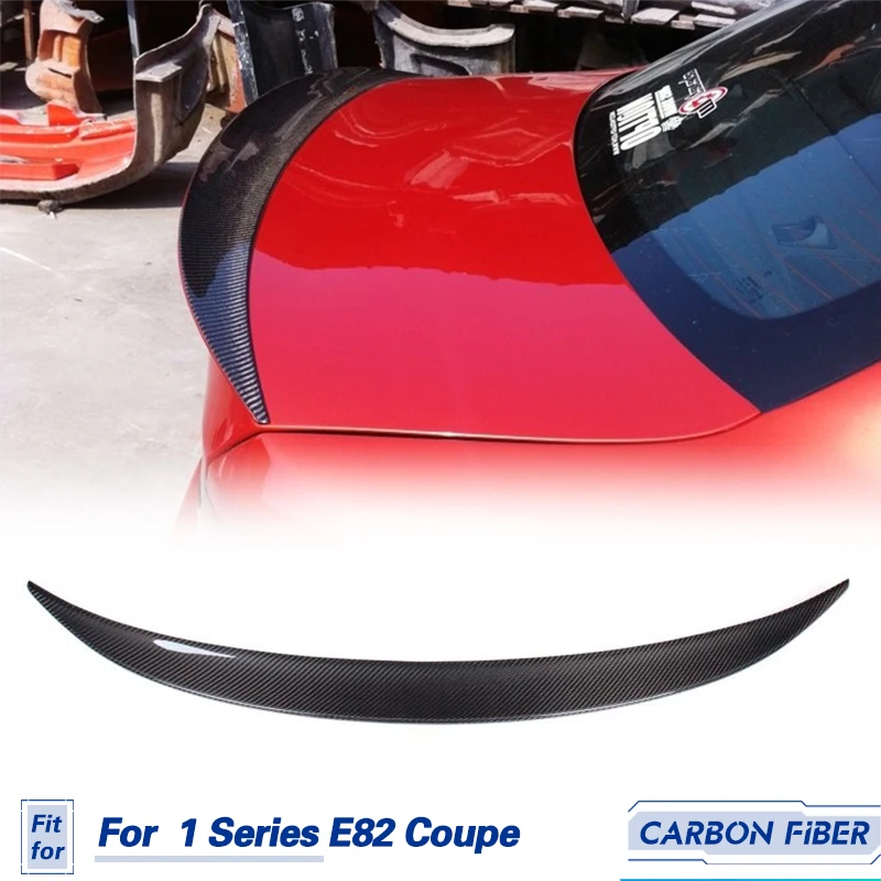 

Car Rear Trunk Spoiler Wing for BMW 1 Series E82 Coupe 2011-2017 1M M Sport Convertible Carbon Fiber Rear Trunk Lip Spoiler Wing