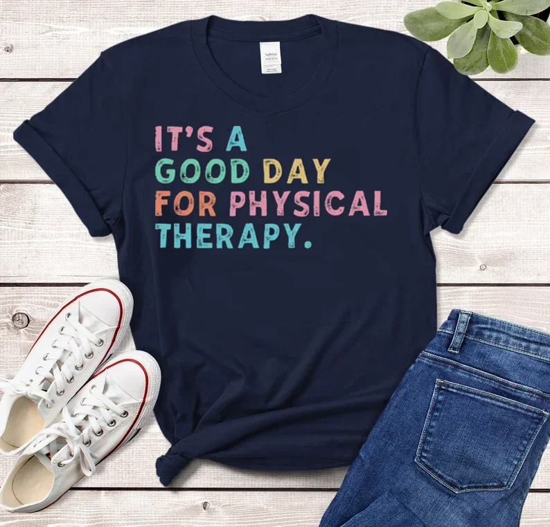 Рубашка для физиотерапии подарок топы с коротким рукавом футболки из 100% хлопка