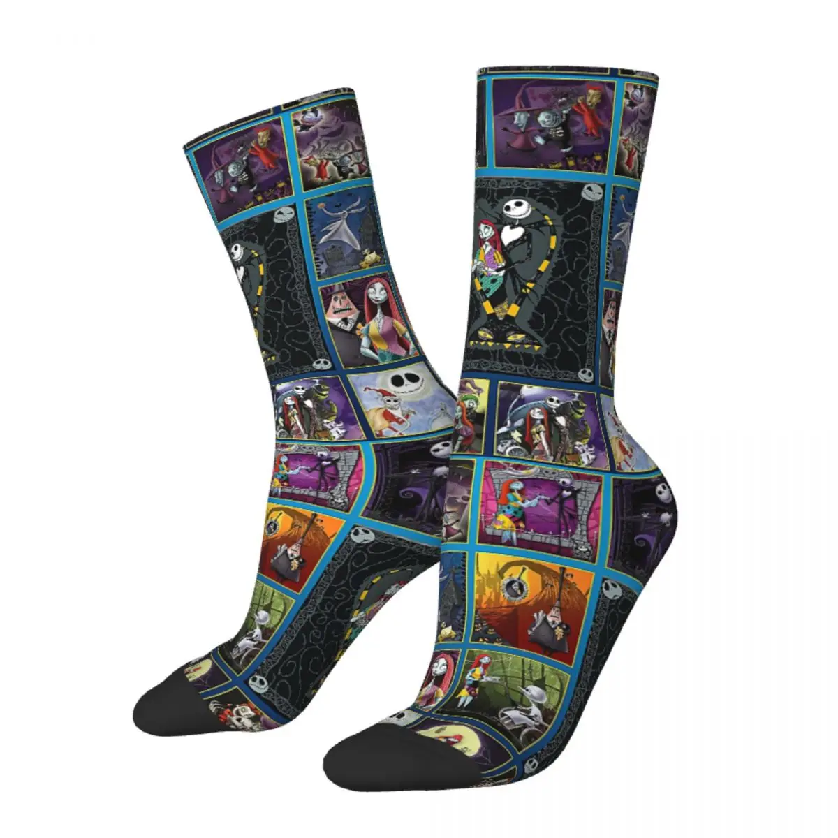 

Jack Sally Accessories The X-mas Film Christmas Merch Crew Socks Flexible Soft Women's Perfect Gift