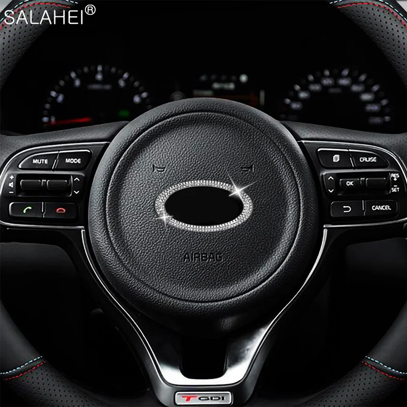 

Car Steering Wheel Center Decoration Cover Stickers For Kia Rio K2 K3 K4 K5 KX3 KX5 Cerato Soul Forte Sportage R Sorento Optima