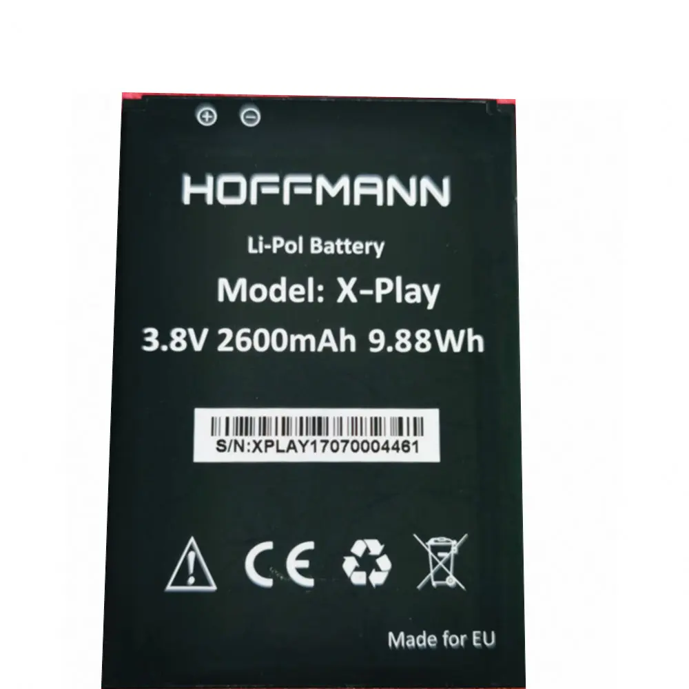 

battery 3.8V 9.88WH 2600mAh for HOFFMANN X-Play cell phone battery
